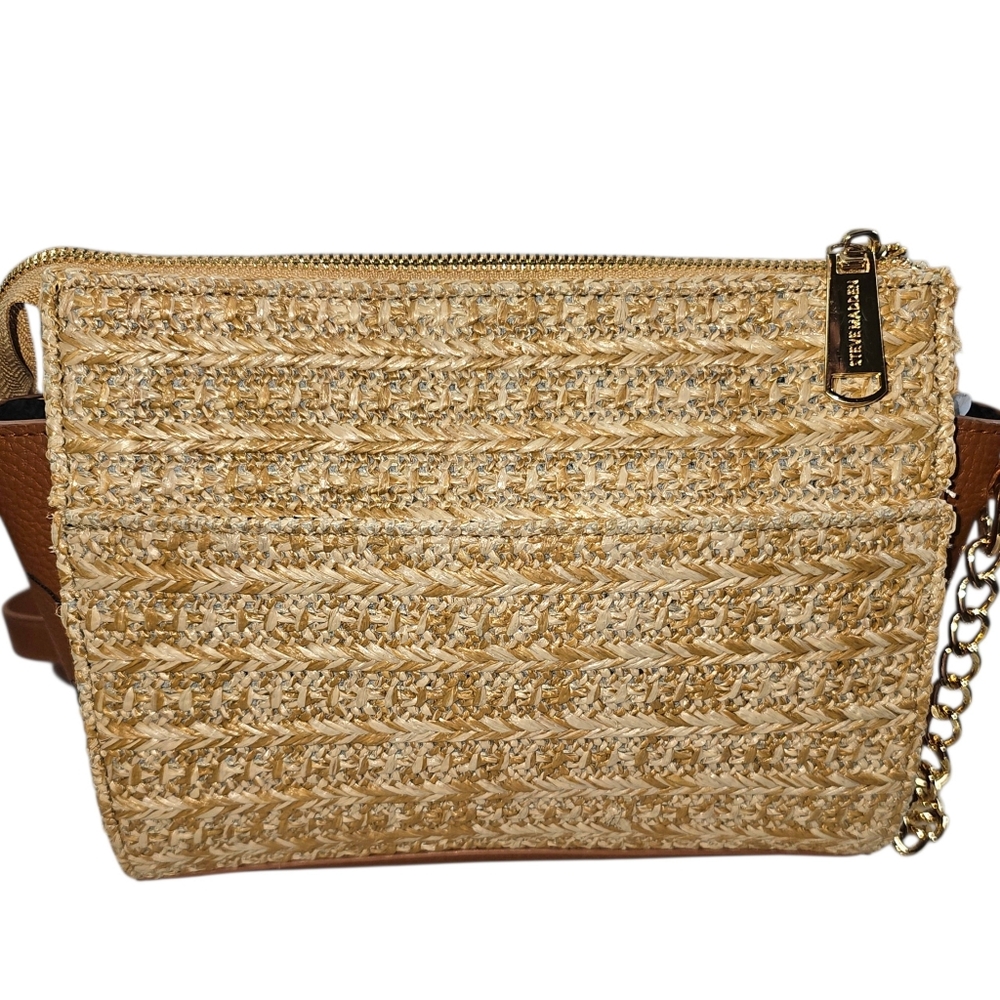 Steve Madden Lexi Straw Crossbody Bag - Picture 5 of 8